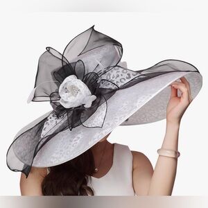 Kentucky Derby style statement church hat wedding guest, bridal tea party Easter